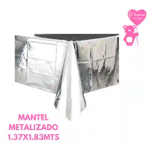 Mantel Plateado Metalizado