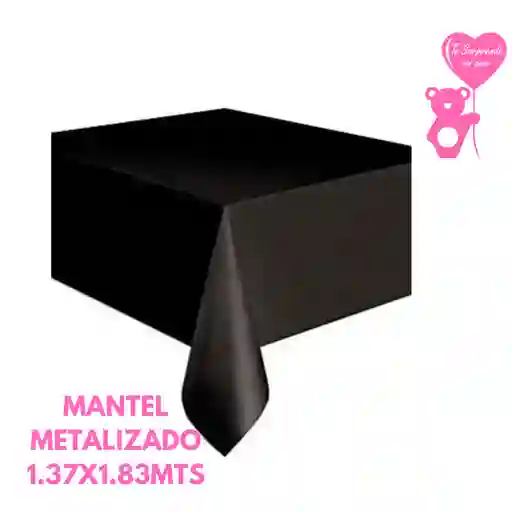 Mantel Negro Metalizado