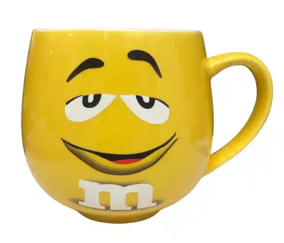 Mug Taza Pocillo Vaso Ceramica Motivo Mm Amarillo