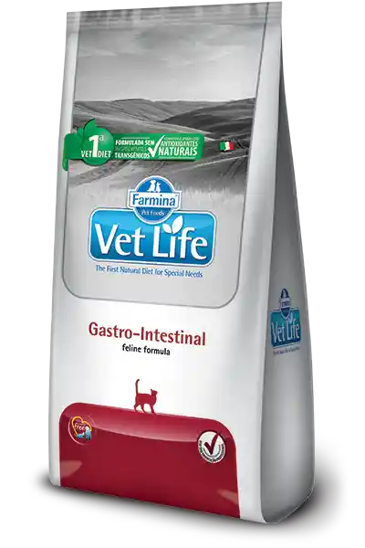 Vet Life Feline Gastrointestinal 2kg Vetlife Gatos Gastrointestinal 2 Kg Cuidado Digestivo