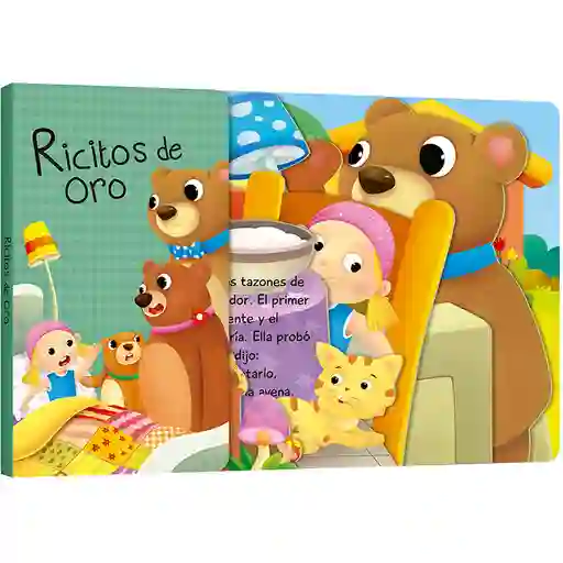 Libro Infantil Cuento Ricitos De Oro Troquelado Niño Niñas