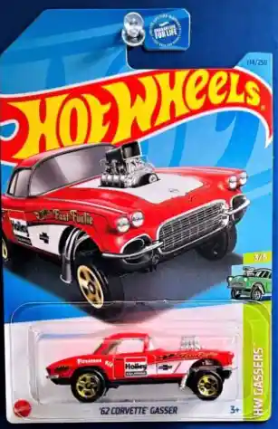 Juguete Carro Hot Wheels Original 62 Corvette Gasser Hw Gassers Regalo, Juguetes, Cumpleaños, Coleccion, Decoracion