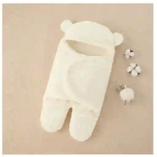 Cobertor Para Bebes Saco De Dormir Sleeping 0 A 3 Meses Color Blanco