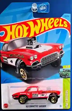 Juguete Carro Hot Wheels Original 62 Corvette Gasser Hw Gassers Regalo, Juguetes, Cumpleaños, Coleccion, Decoracion