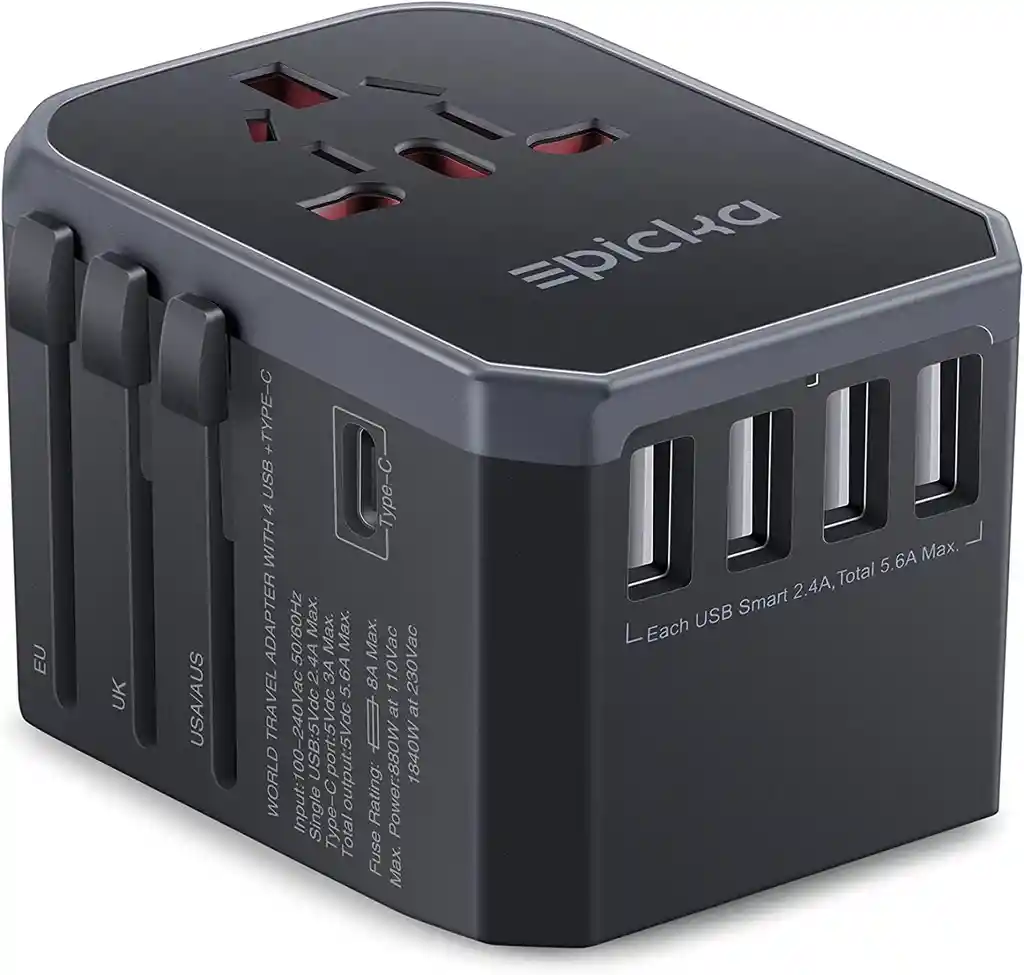 Adaptador De Viaje Universal Pd De 28 W Carga Rápida