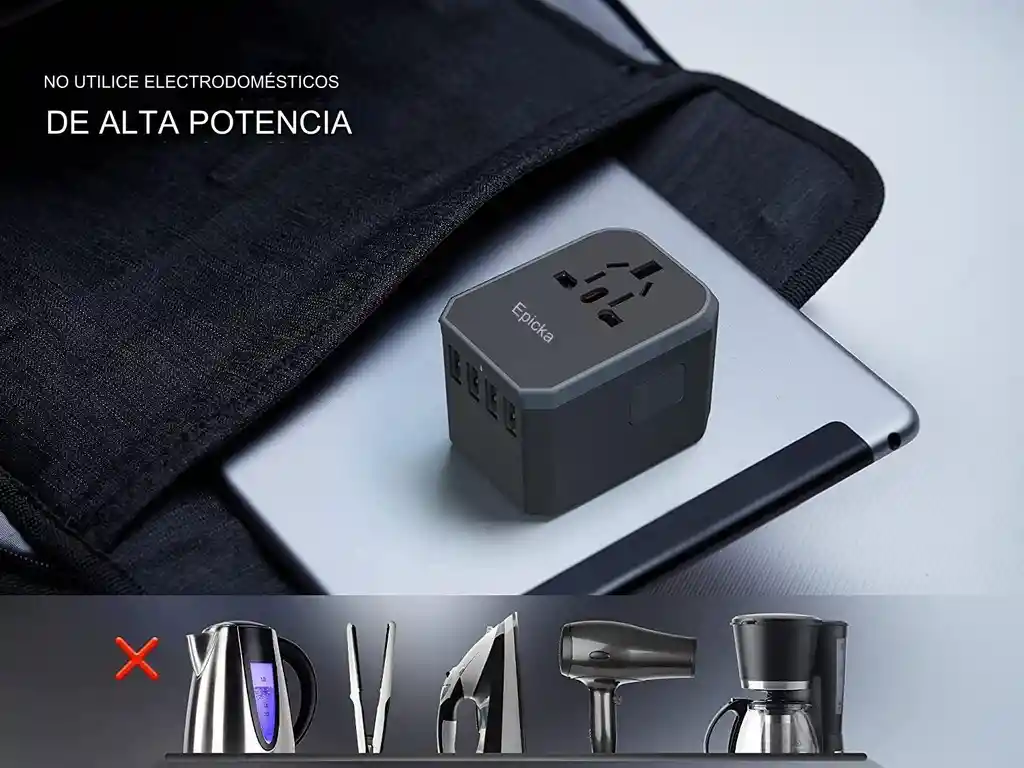 Adaptador De Viaje Universal Pd De 28 W Carga Rápida