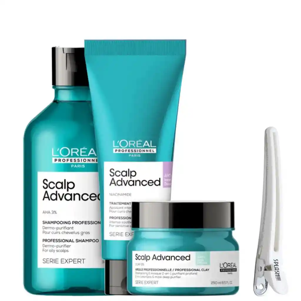 Kit Scalp Advanced Shampoo Acondicionador Y Mascarilla