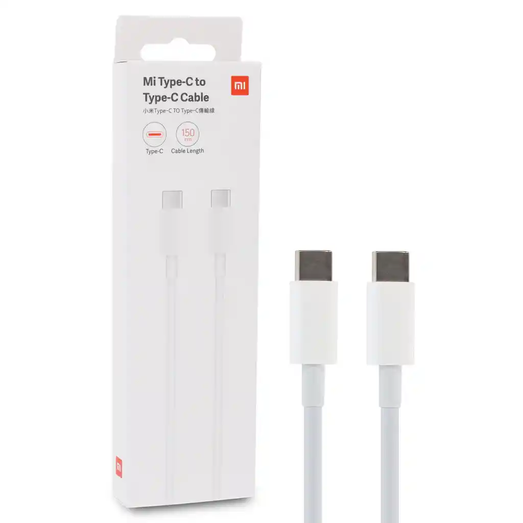 Xiaomi Cable De Carga Datos Tipo C A Tipo C Blanco 150cm