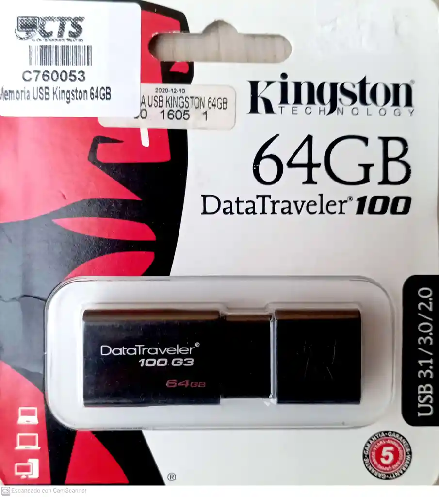 Memoria Usb Kingston 64gb