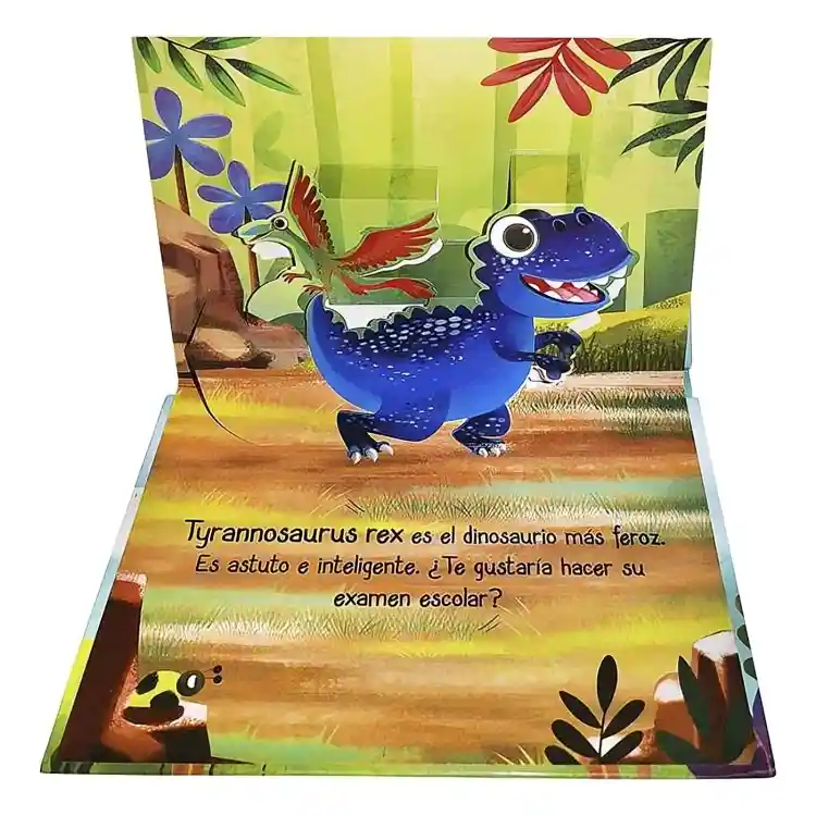 Libro Infantil Cuento Dinosaurios Pop Up Niños Niñas