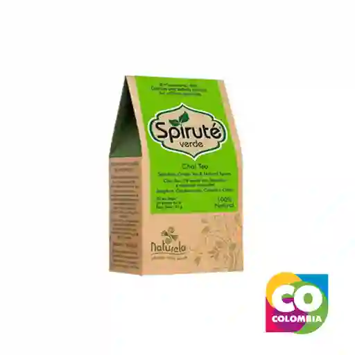 Té Spiruté Verde Marca Naturela Embalaje De 1 Unidad Por 45g