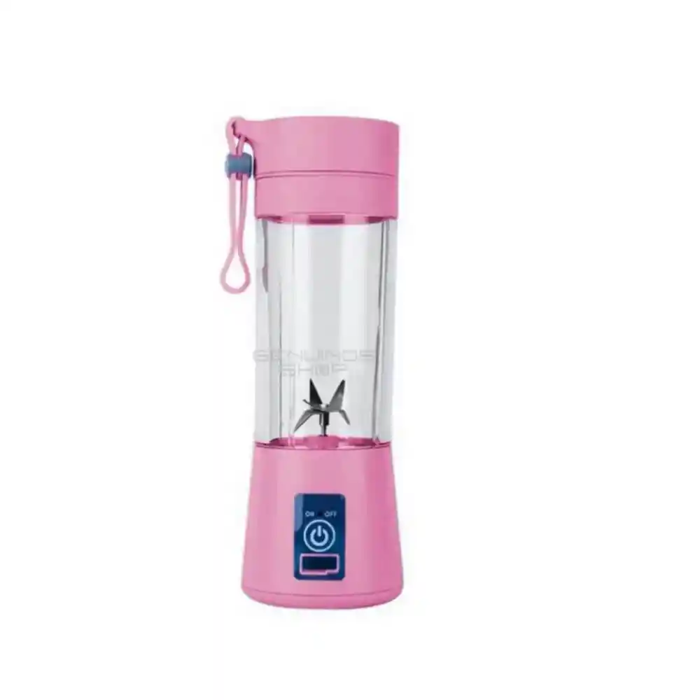 Licuadora Portatil Deportiva 380ml Inalambrica Batidos Fruta Color Rosa