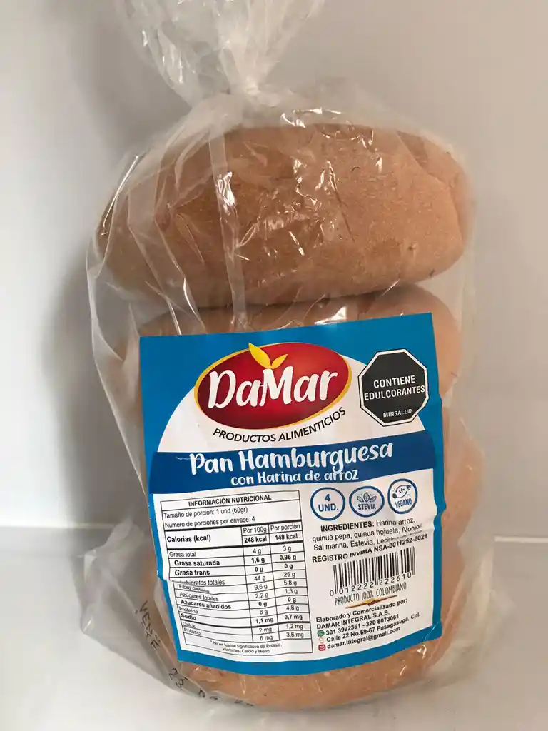  Damar Pan Hamburguesa 