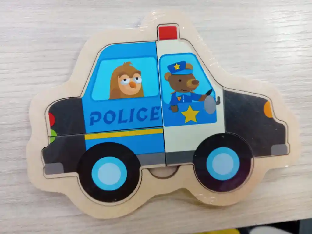 Rompecabezas En Madera 5 Piezas Policia