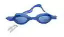 Gafas De Natación Con Tapa Oídos + Estuche - Azul