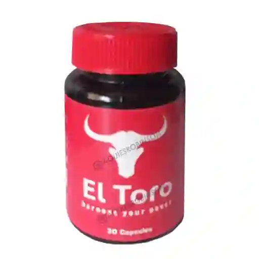 El Toro Rojo Frasco X 30 Cap Natural Original Potencia