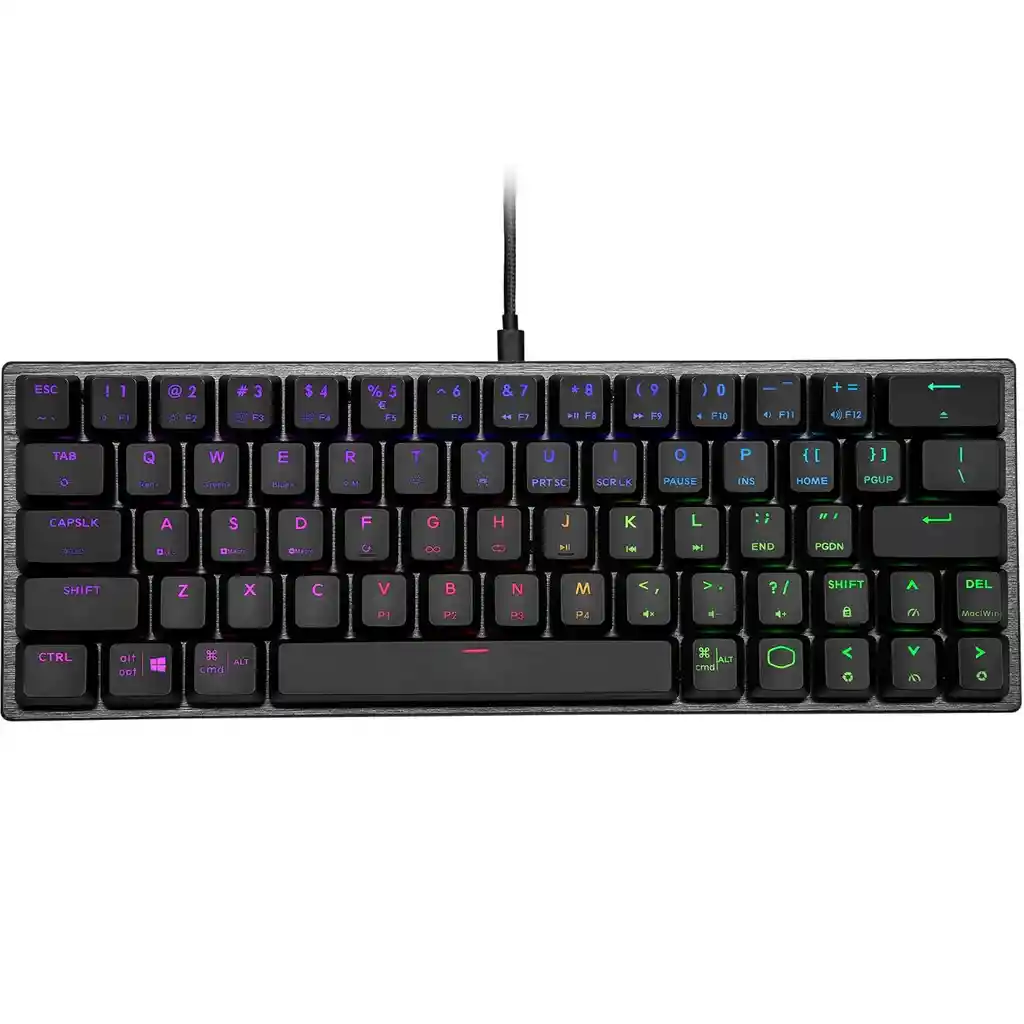 Teclado Mecanico Gamer Mini Al 60% Cooler Master Sk620 Blue