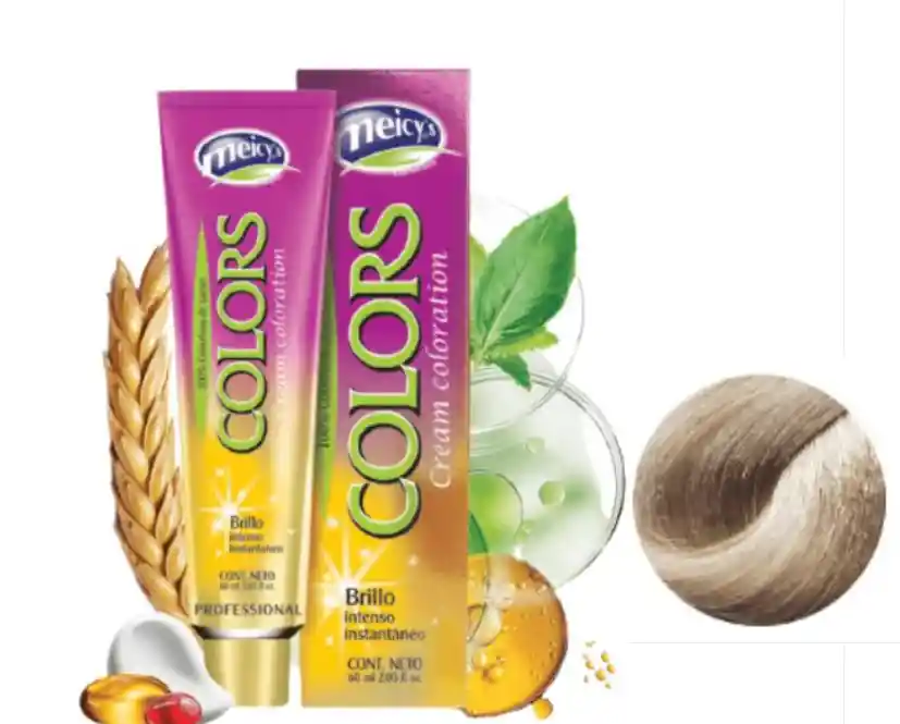 Tinte Meicy´s 8.01 Rubio Claro Natural Ceniza