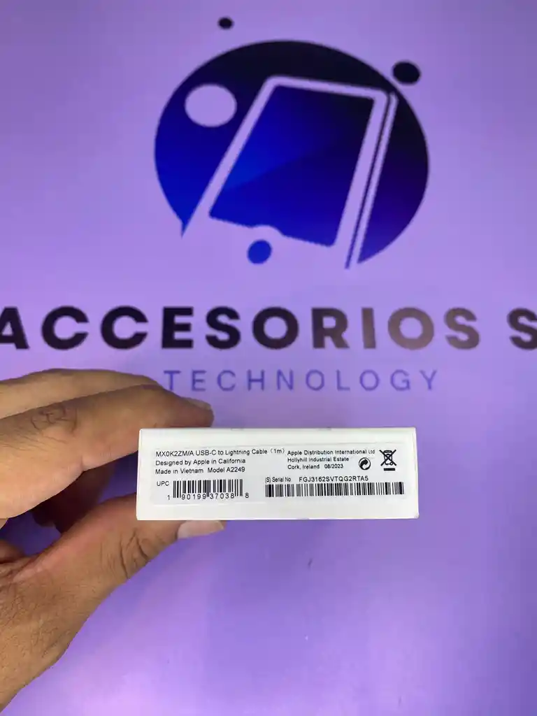 Cargador De Iphone 20w Original/usb-c Para Conectar Cable Lighting/