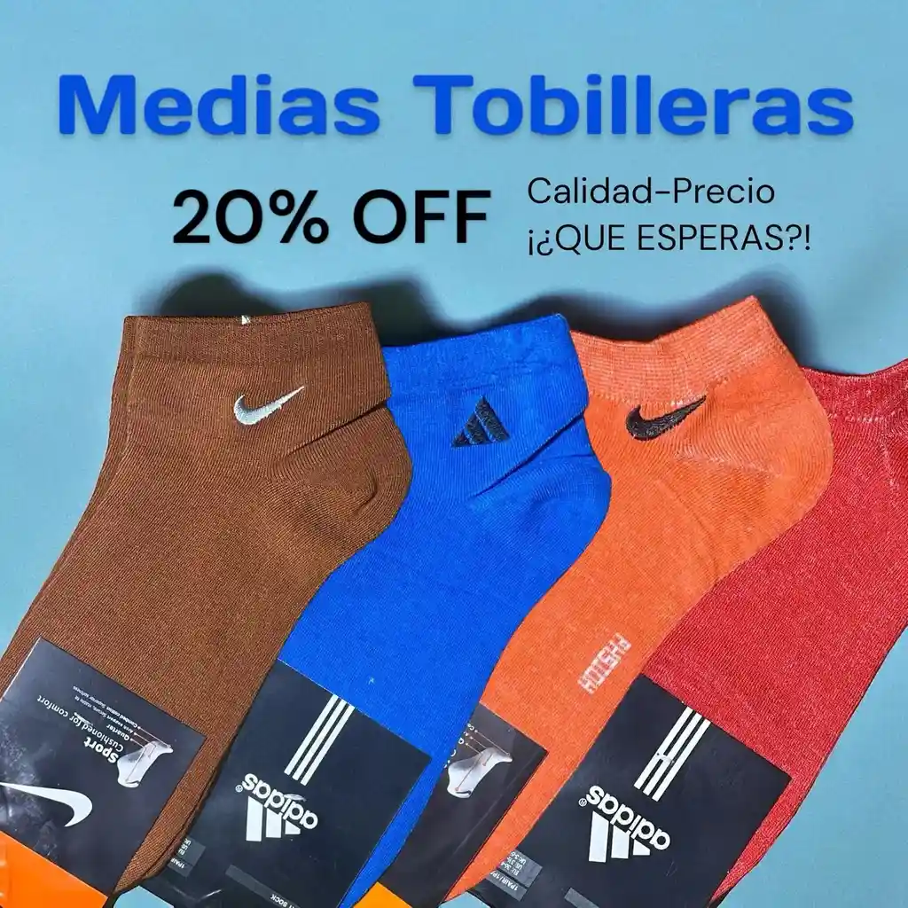 6 Pares De Medias Tobilleras Varios Colores, Media 1/2 Docena +20% De Descuento Calcetín Tobillera