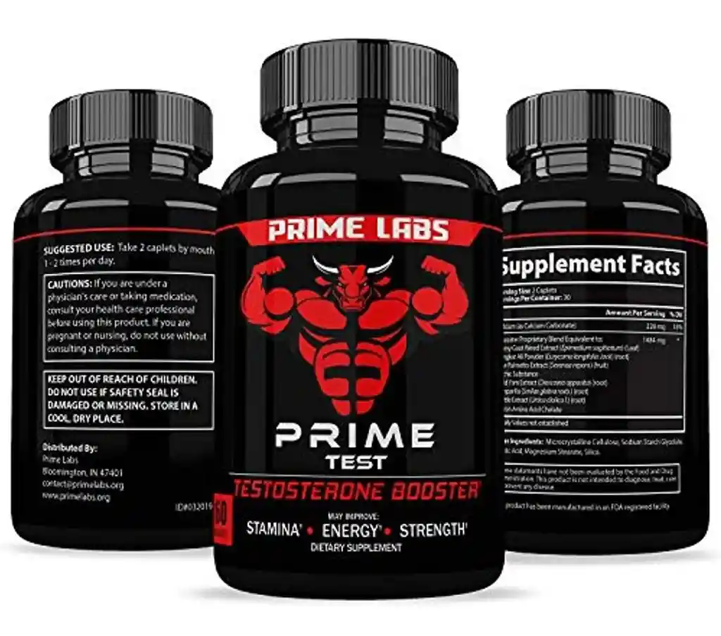 Prime Test X 60 Cap Pura Potencia Natural Usa