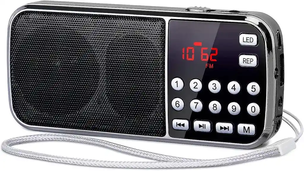 Radio Recargable Portátil Fm / Am Digital Mp3 Digital Usb Bp-r034am