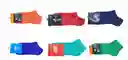 12 Pares De Medias Tobilleras Calcetin Tobilleras Varios Colores, 1 Docena + 25% Off