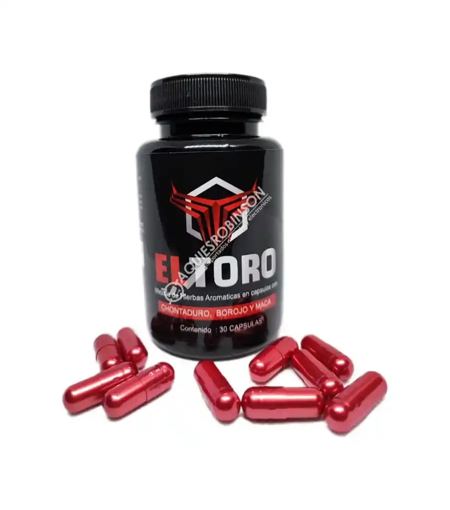 El Toro Negro X 30 Cap Potente Natural