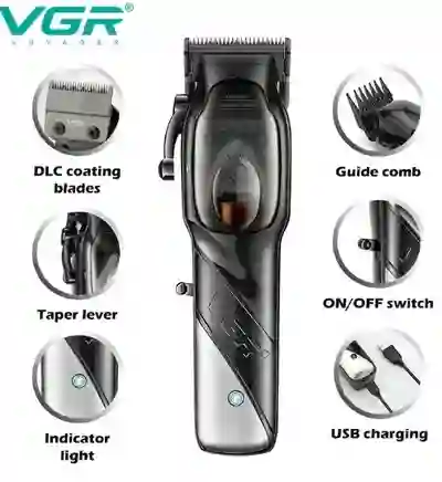 Maquina Afeitadora Cortadora De Pelo Inalámbrica Profesional Modelo Vgr V-002