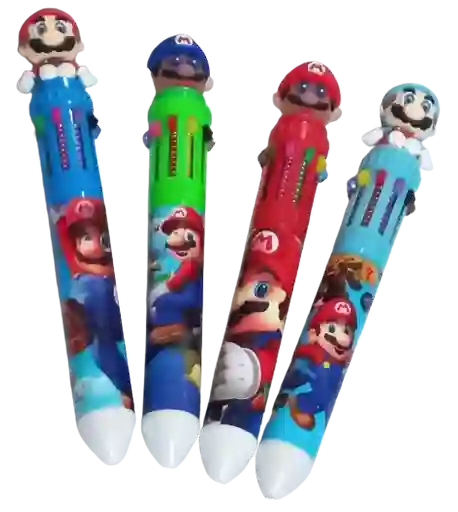 Lapicero De Mario Bros, 10 Colores