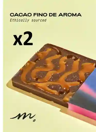 X2 Barra De Chocolate - Salted Caramel Magno
