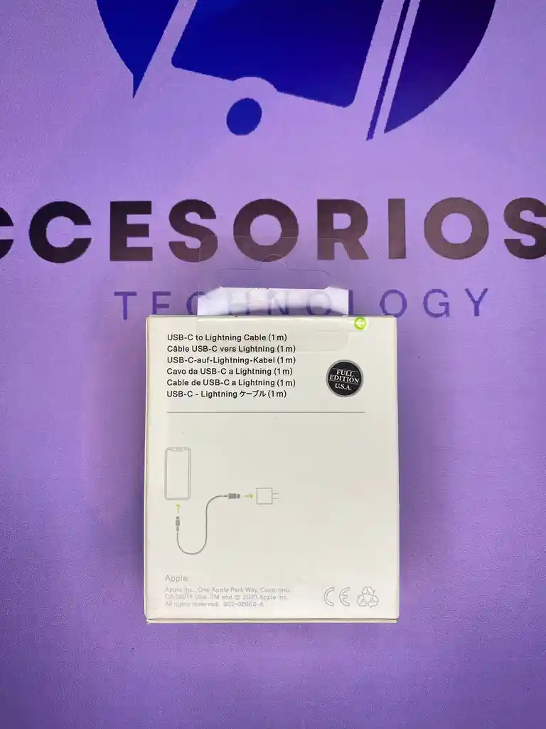 Cargador De Iphone 20w Original/usb-c Para Conectar Cable Lighting/