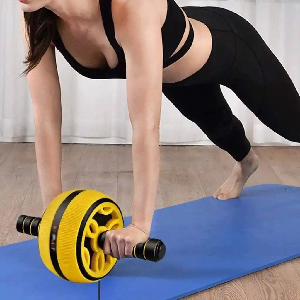 Rueda Muscular Abdominal Ab Roller Cuerpo Piernas Brazos Fitness Desarrolla Fuerza Ejercicio En Casa