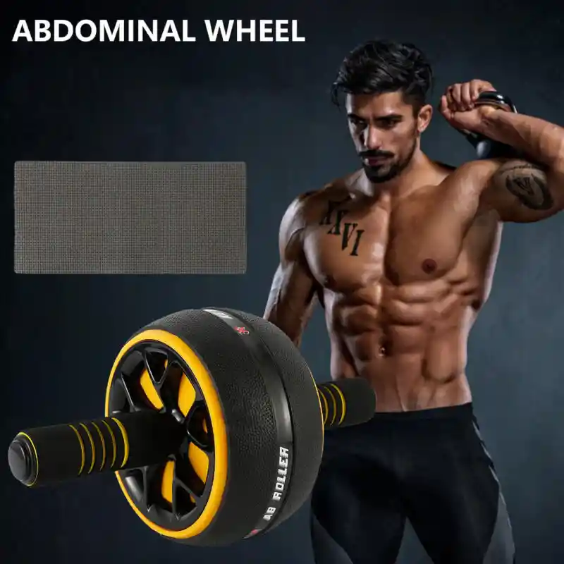 Rueda Muscular Abdominal Ab Roller Cuerpo Piernas Brazos Fitness Desarrolla Fuerza Ejercicio En Casa