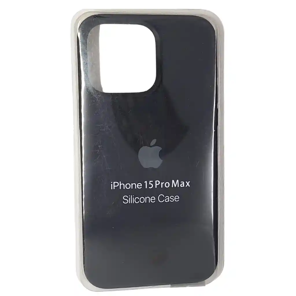 Forro Silicone Case Iphone 15 Pro Max Negro