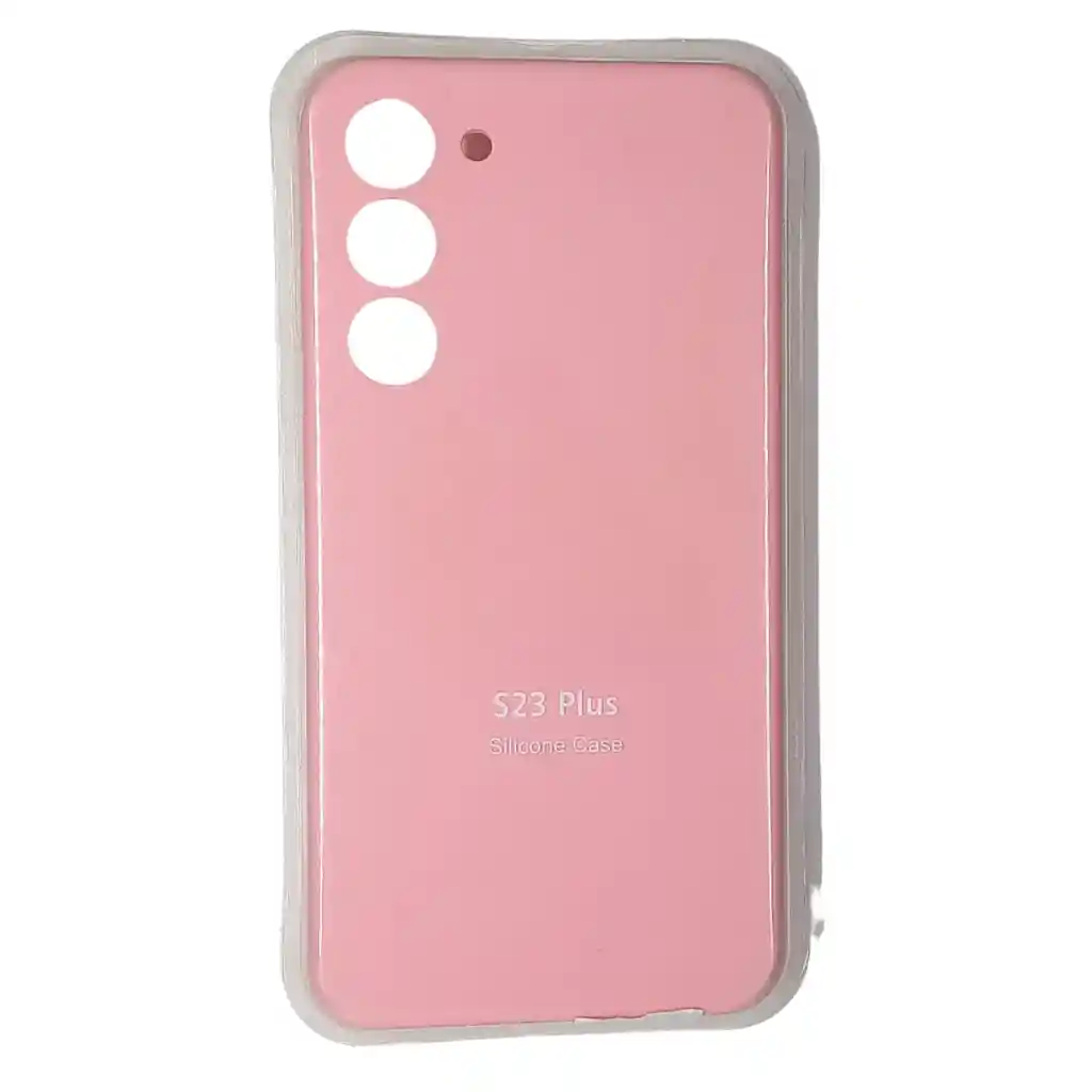 Forro Silicone Case Samsung S23 Plus Rosado
