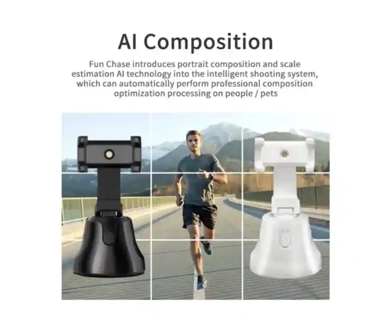 Soporte Robot Grabacion Celular Sensor Movimiento 360