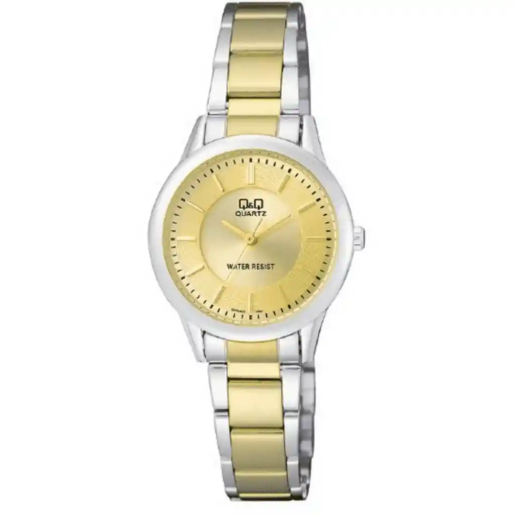 Reloj Mujer Qyq Q949j400y Acero Bicolor Mujer + Estuche