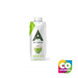 Agua De Coco Marca A De Coco Embalaje De 1 Unidad Por 330ml