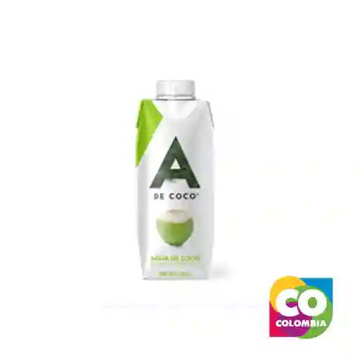 Agua De Coco Marca A De Coco Embalaje De 1 Unidad Por 330ml