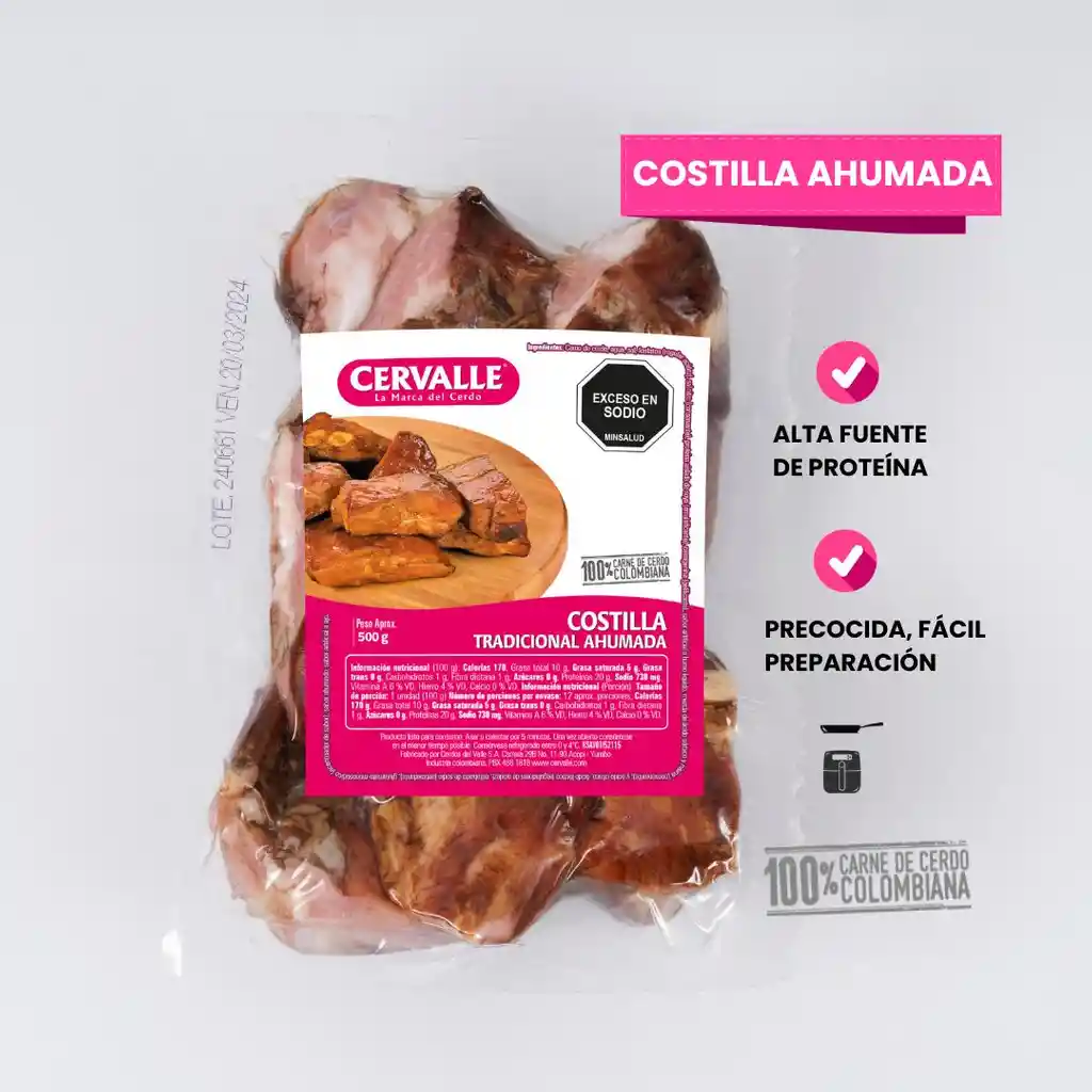 Costilla Tradicional Ahumada