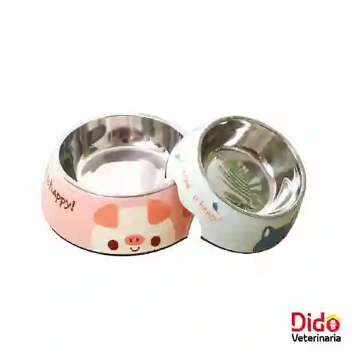 Calabaza Pets Comedor Doble De Ceramica Con Diseño