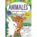 Libro De Manualidades Pintar Con Agua Animales Para Niños Niñas