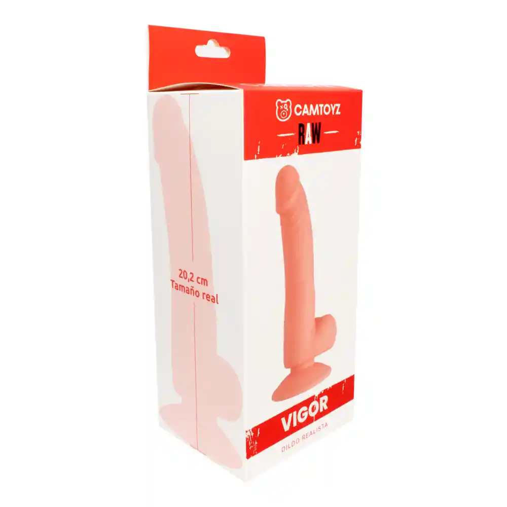 Dildo Realista Vigor Café 20.2 Cm Camtoyz