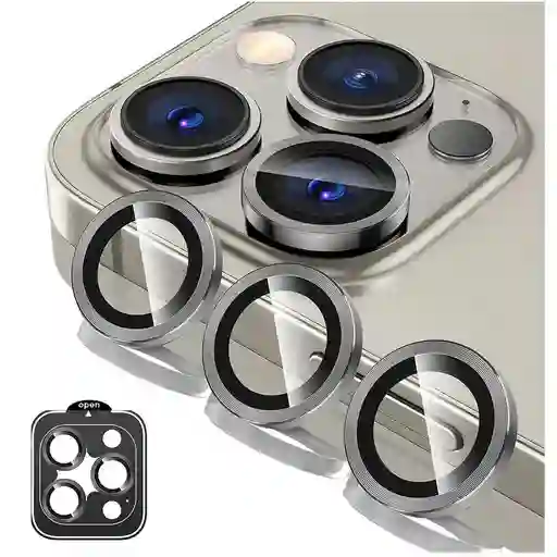 Iphone 14 Pro / 14 Pro Max - Protector Lente De Cámara, Cubierta De Vidrio Templado Gris