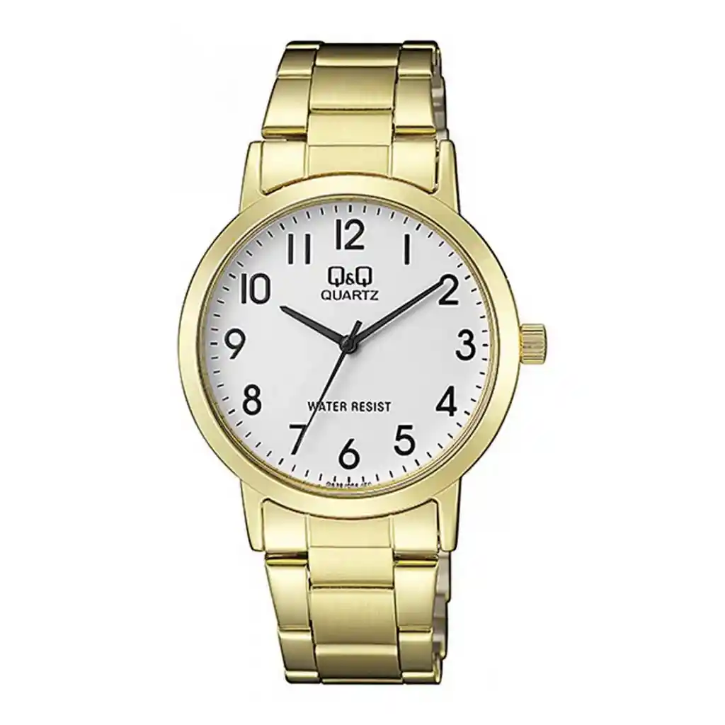 Reloj Para Hombre Qyq Qa38j004y Dorado Acero + Estuche