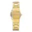 Reloj Para Hombre Qyq Qa38j004y Dorado Acero + Estuche