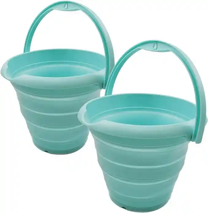 2 Baldes Caneca Plegable 5 Litros