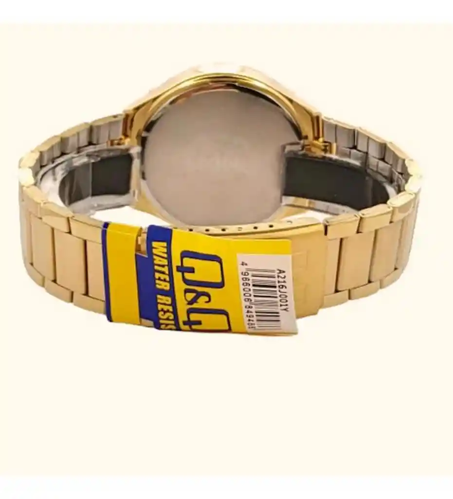 Reloj Para Hombre Qyq A216 A216j001y Dorado + Estuche