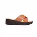 Calzado Zapato Mujer Casual Sandalia Dama Karla Chacon Emilse Miel35